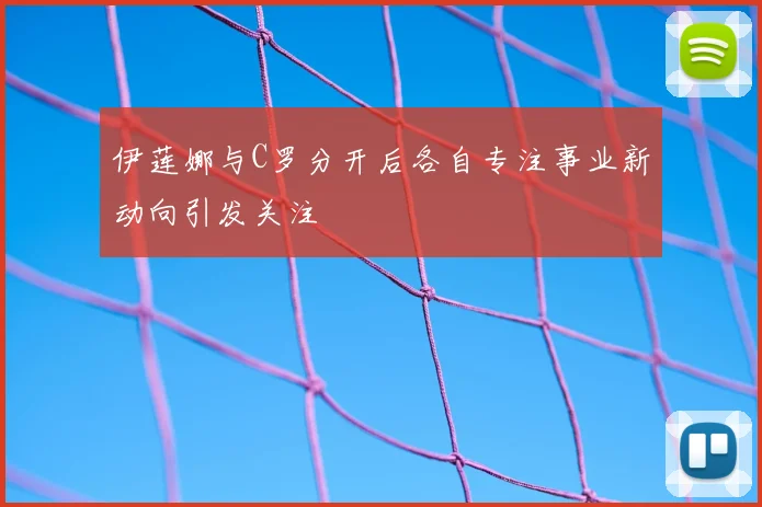 伊莲娜与C罗分开后各自专注事业新动向引发关注